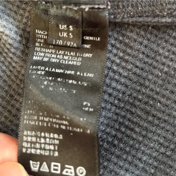 Anthropologie Maeve Gray Tie Dye Waffle Knit Cowl Neck Pullover Sweater Size S - Picture 8 of 10